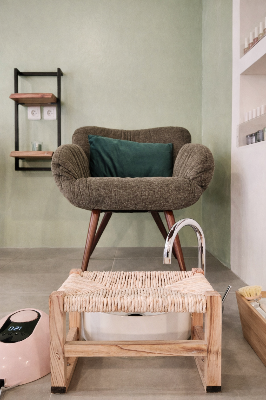 Espace pédicure du salon
